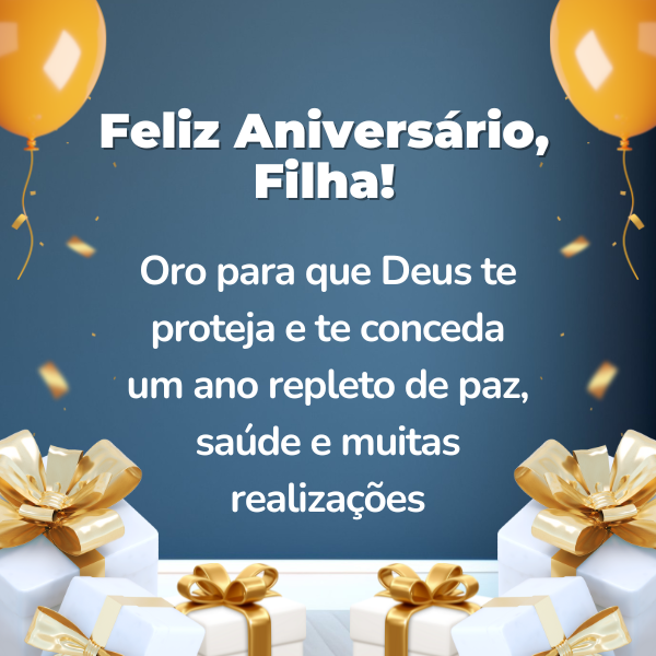mensagem de aniversário para filha