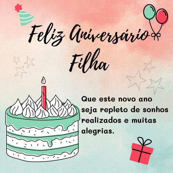 mensagem de aniversario para filha