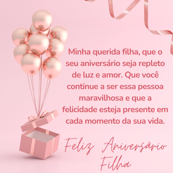 mensagem de aniversario para filha