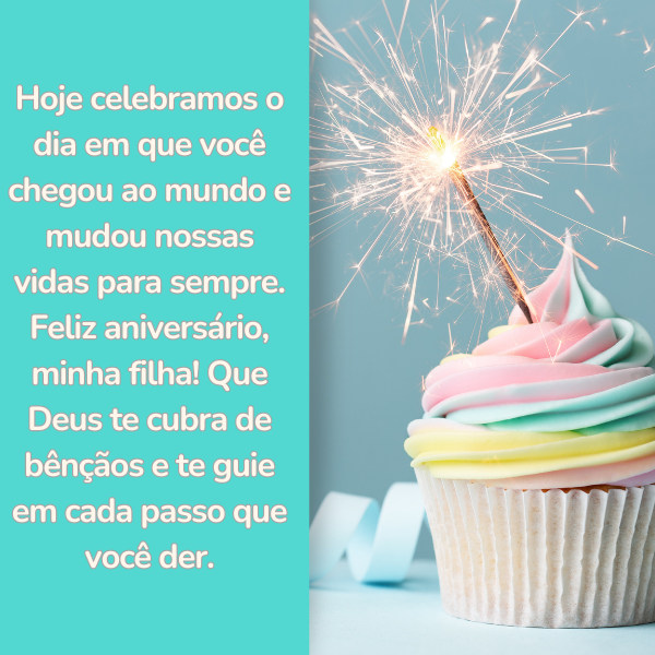 mensagem de aniversário para filha