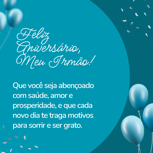 mensagem de aniversário para irmão