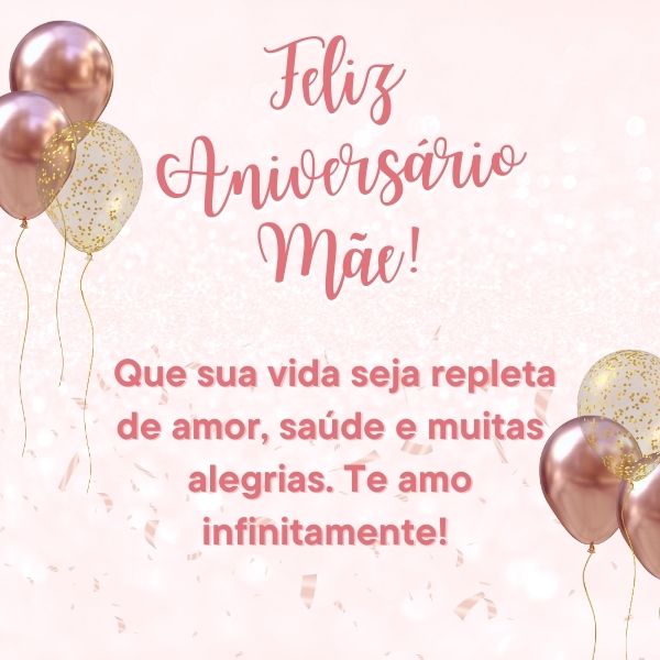 mensagem de aniversário para mãe