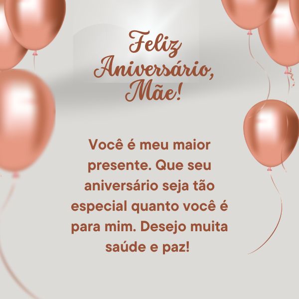 mensagem de aniversário para mãe