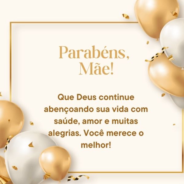 mensagem de aniversário para mãe