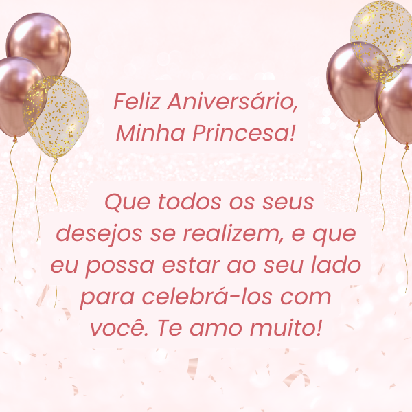 mensagem de aniversário para namorada