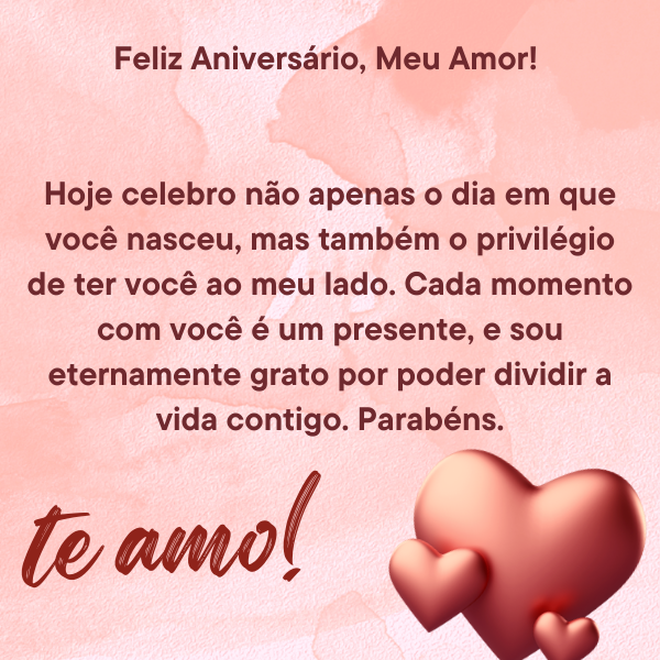 mensagem de aniversário para namorada
