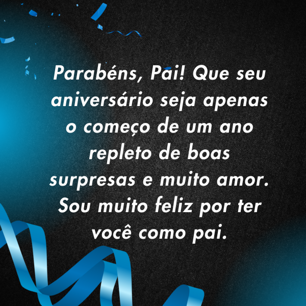 mensagem de aniversário pai