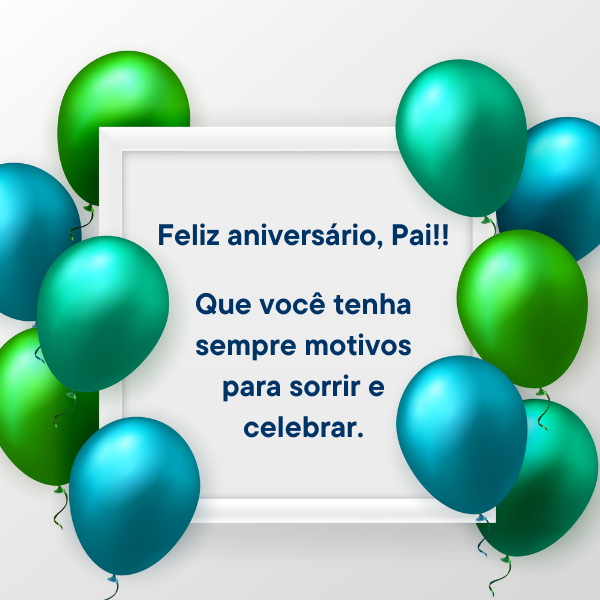 mensagem de aniversário para pai